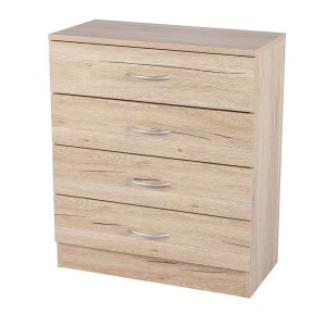 Schuhschrank mit 4 Schubladen – 60x30x70 cm, Sonoma-Eiche Farbe – Kollektion SONORIA