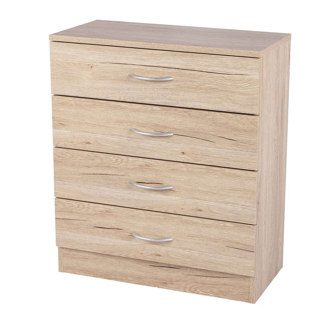 Schuhschrank mit 4 Schubladen – 60x30x70 cm, Sonoma-Eiche Farbe – Kollektion SONORIA