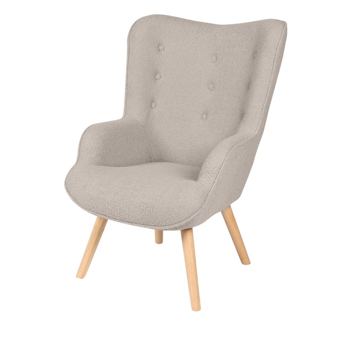 Salonfauteuil in grijze...