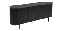 Buffetkast / Dressoir VAGOS – 4 deuren – Afmetingen L200 x H80 x D45 cm – Kleur donkerbruin – Designstijl
