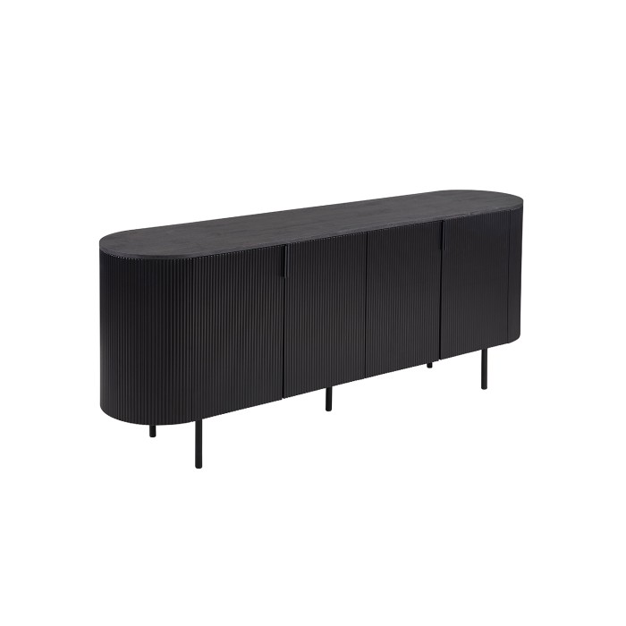 Buffet / Aparador VAGOS – 4 puertas – Dimensiones L200 x H80 x P45 cm – Color marrón oscuro – Estilo Diseño