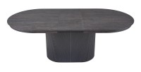Erweiterbarer Tisch VAGOS – 180-220 cm – Ovale Form – Dunkelbraune Farbe – Designstil