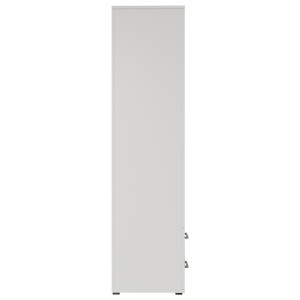 Armadio a 3 ante con specchio TOM - Dimensioni: H185 x L120 x P52 cm - Colore bianco - Stile design