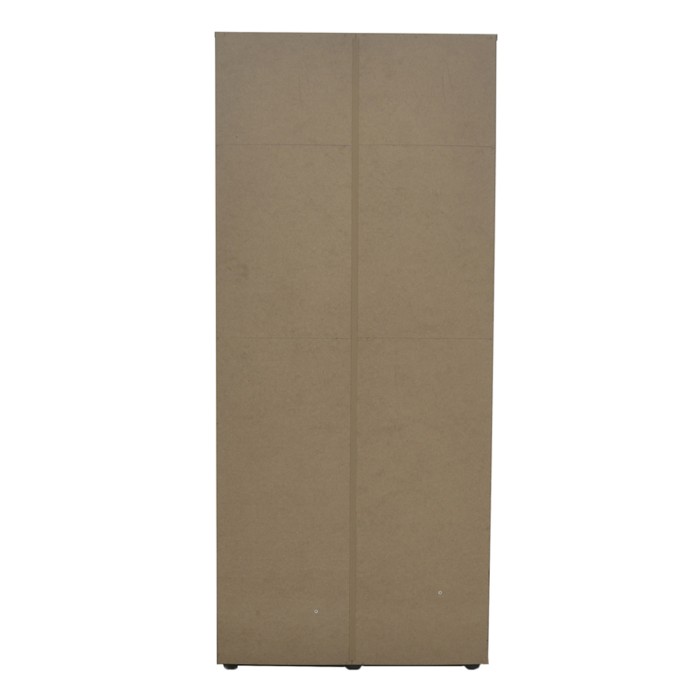 Armoire 3 portes avec miroir TOM – Dimensions H185 x L120 x P52 cm – Coloris blanc – Style design
