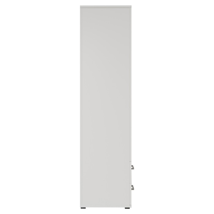 Armario de 2 puertas con espejo TOM – Dimensiones H185 x L80 x P52 cm – Color blanco – Estilo diseño