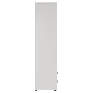 Armario de 2 puertas con espejo TOM – Dimensiones H185 x L80 x P52 cm – Color blanco – Estilo diseño