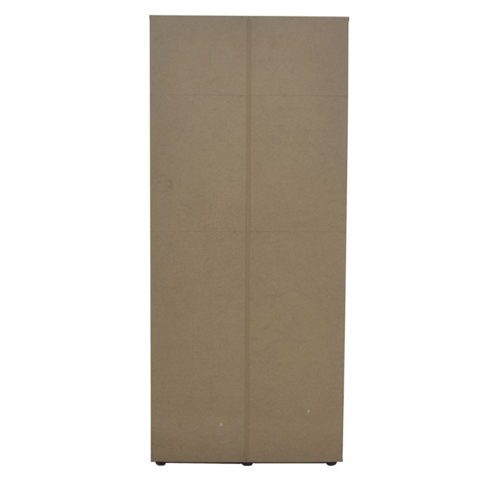 Armario de 2 puertas con espejo TOM – Dimensiones H185 x L80 x P52 cm – Color blanco – Estilo diseño