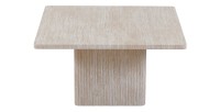 Set 2 tavolini nidificati EDEN – Travertino beige – H52/42 x L80/60 x P80/60 cm – Stile moderno