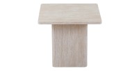 Set 2 tavolini nidificati EDEN – Travertino beige – H52/42 x L80/60 x P80/60 cm – Stile moderno