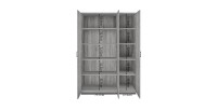 Armoire 3 portes coloris chêne collection REY. Garde Robe idéal pour votre entrée ou votre buanderie