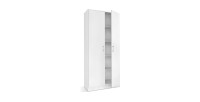 Armoire de rangement REY 80cm, idéal pour votre entrée, votre buanderie ou encore votre salle de bain.