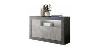 Buffet 3 portes, collection URBAN, coloris gris foncé, parfait pour votre salon