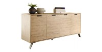 Buffet de 4 puertas, colección SHOW, color roble claro
