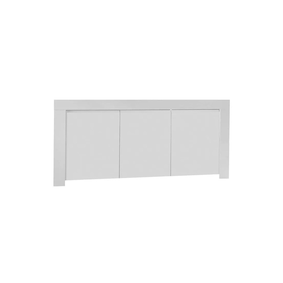 Buffet 3 portes, collection FOLOMI, coloris blanc laqué brillant