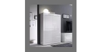 Vaisselier 4 portes CISA – Blanc laqué brillant – Design moderne et fonctionnel