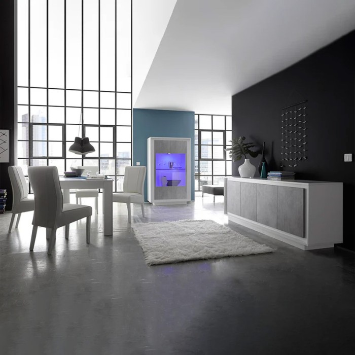 Tavolo allungabile 137x90, Collezione FALL, colore bianco lucido