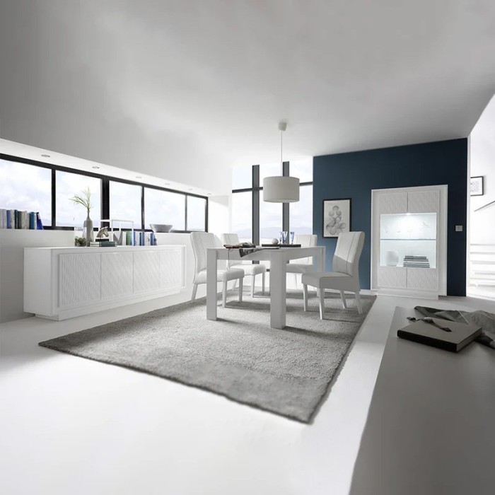Tavolo allungabile 137x90, Collezione FALL, colore bianco lucido