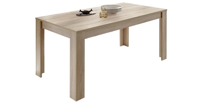 Uitschuifbare tafel tot 220x90, Collectie ZEFIR, lichte eiken kleur.