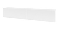 Meuble TV 180cm collection EVA. Couleur blanc et chêne.