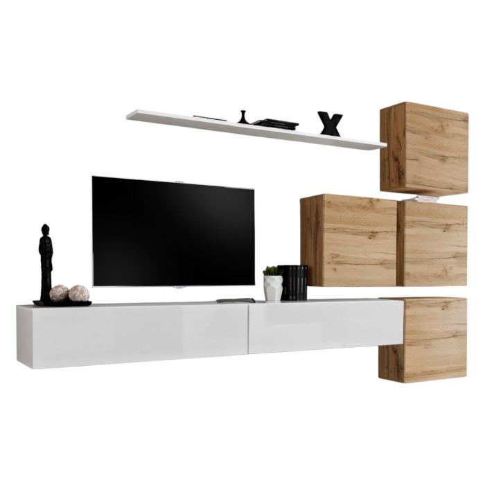Wohnzimmer-Wandmöbel-Set...