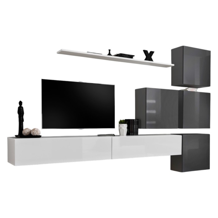Wohnzimmer-Wandschrankset...