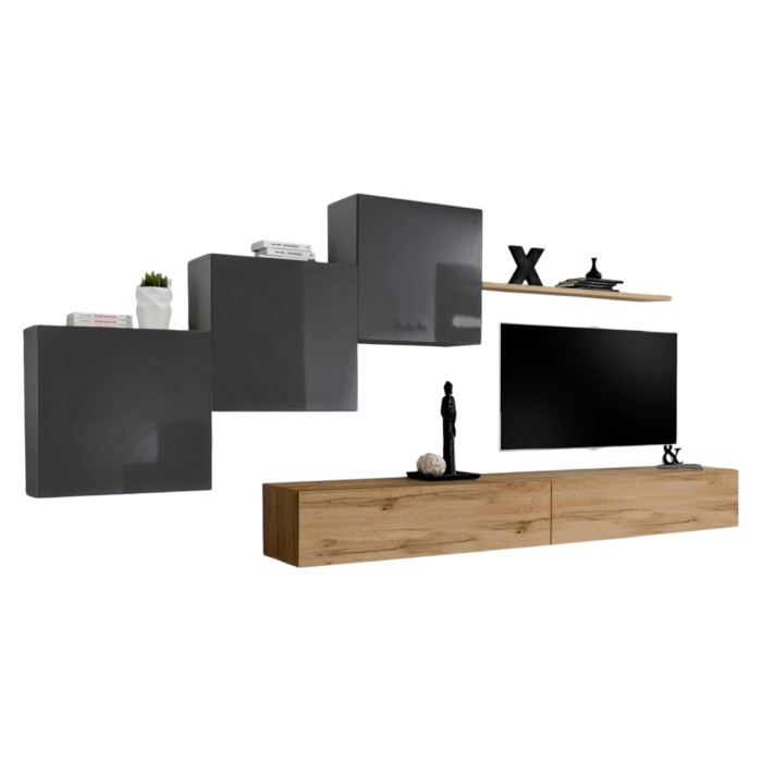 Wohnzimmer-Wandmöbelset...