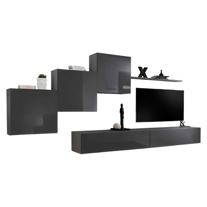 Wohnzimmer-Wandmöbelset...