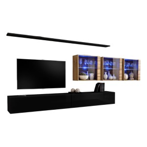 Wohnzimmer-Wandmöbel-Set...