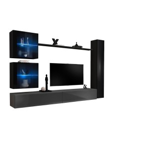 Wohnzimmer-Wandmöbel-Set...