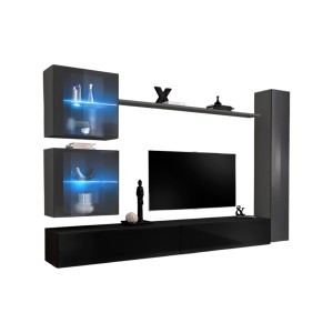 Wohnzimmer-Wandschrank-Set...