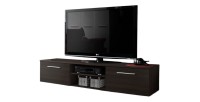 Meuble TV design collection BONOO 180 cm. Coloris wenge.