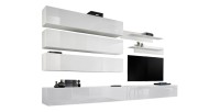 Ensemble de meubles suspendus collection FLY J1 . Coloris blanc.