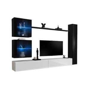 Wohnzimmer-Wandmöbel-Set...