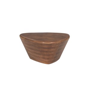 Mesa baja pequeña modelo en madera maciza colección BALI - Estilo étnico y diseño.