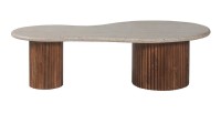 Tavolino basso in legno massiccio collezione DELHI - Stile etnico e design