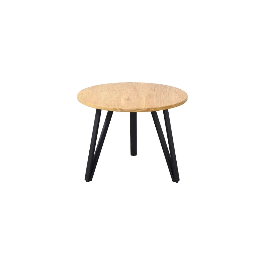 Table basse SANTIAGO en bois et pieds en métal. Idéal pour votre salon.