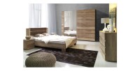 Armoire, garde robe ROMI deux portes coulissantes 200 cm, coloris dab canyon. Meuble design