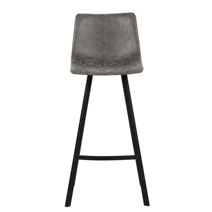 Sedia da banco OZON – PU grigio – H108 x L49 x P47 cm