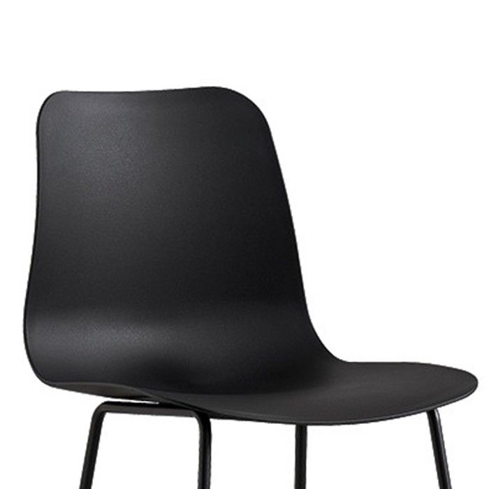Sedia da banco 'Mario' PP Nero, dimensioni: H100.5 x L51 x P44cm