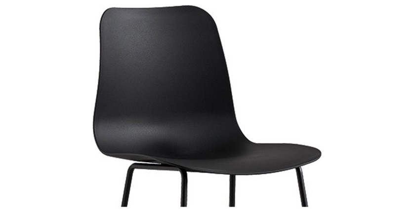 Silla de mostrador ''Mario'' PP Negra, dimensiones: H100.5 x L51 x P44cm