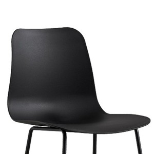 Silla de mostrador ''Mario'' PP Negra, dimensiones: H100.5 x L51 x P44cm