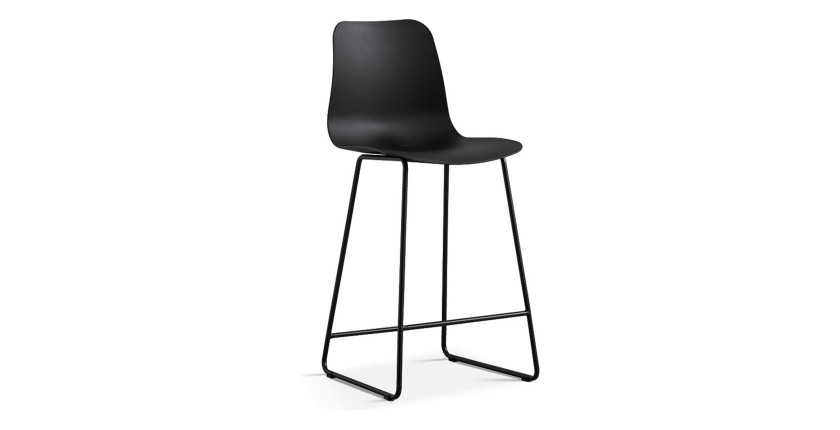 Silla de mostrador ''Mario'' PP Negra, dimensiones: H100.5 x L51 x P44cm