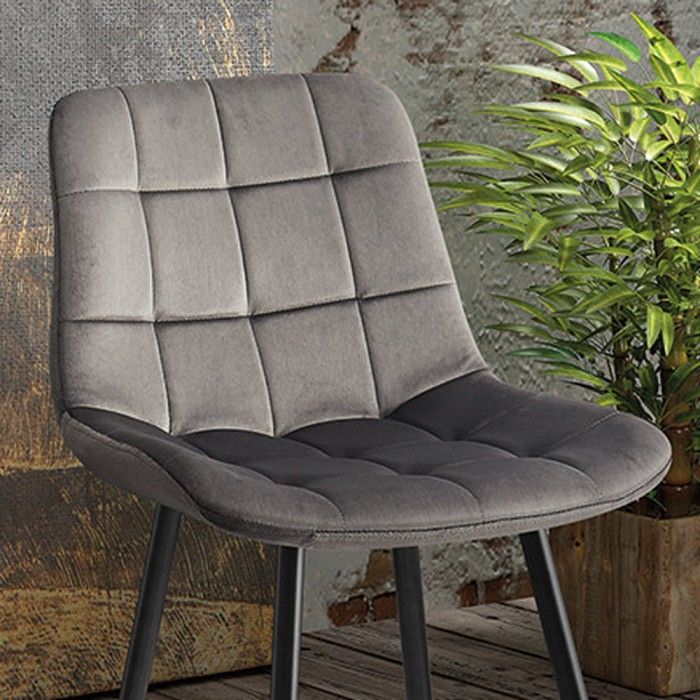 Sedia da banco JUTE – Velluto taupe – Gambe in metallo – Altezza 95 cm – Stile contemporaneo