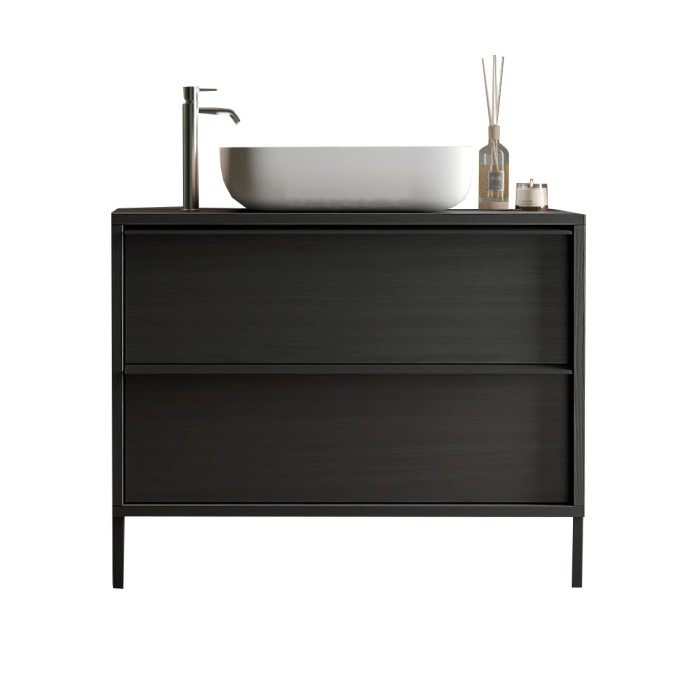 Mueble de baño con lavabo y...