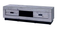 Meuble TV grand modèle MALAGA - Coloris chêne Wellington - 170 x 45 x 48 cm