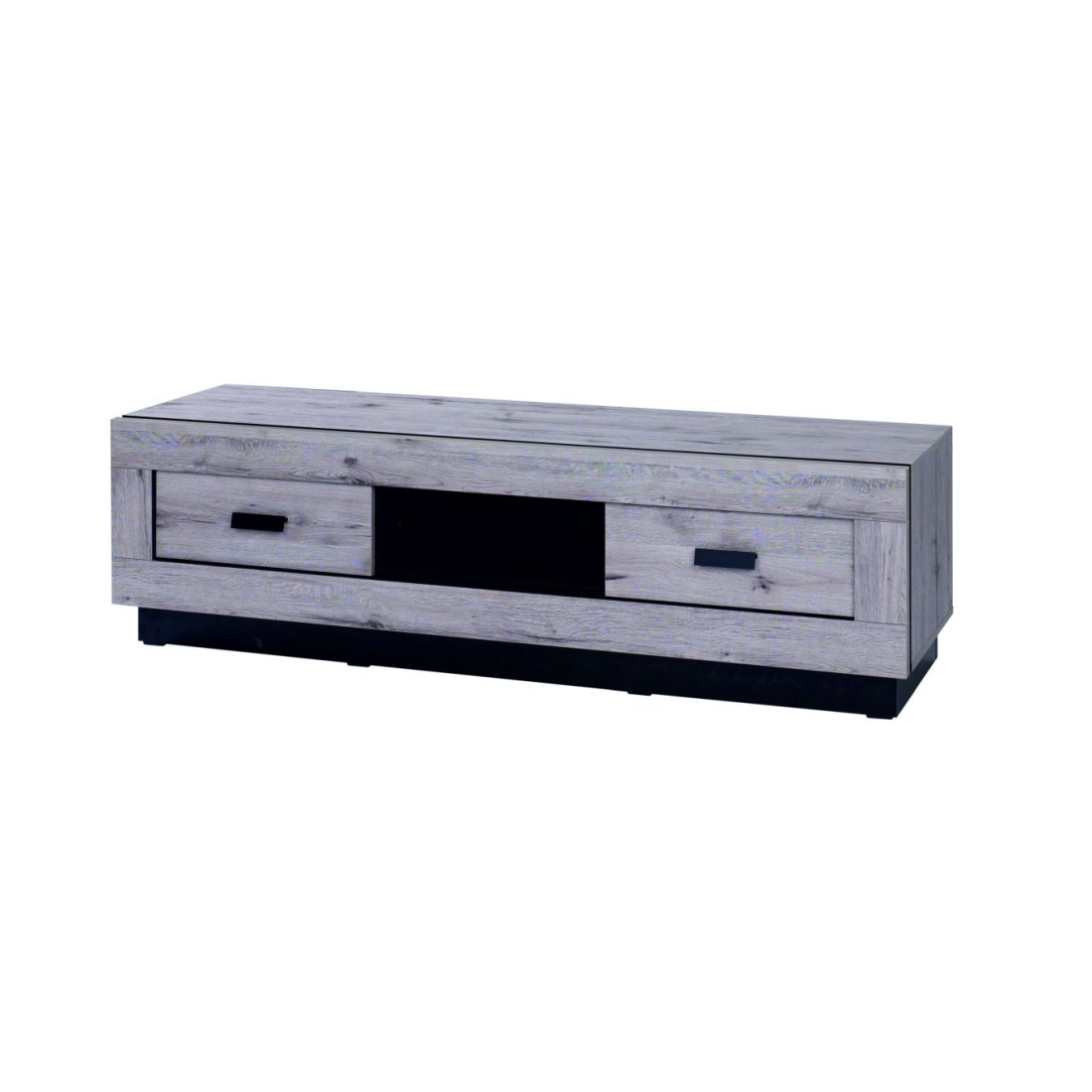 TV-Möbel großes Modell MALAGA - Farbe Wellington-Eiche - 170 x 45 x 48 cm