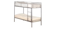 Lit superposé 90x200 collection LUCKY, coloris Gris