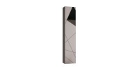 Meuble de salle de bain suspendu VITARIO – 1 porte – Blanc brillant – Design moderne