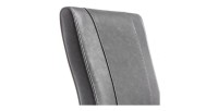 Chaise URBAN simili-cuir Gris, dimensions: H99 x L46 x P63 cm, idéal pour une salle à manger moderne et design