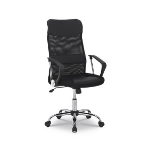 Chaise de bureau JOY – Tissu filet noir – Hauteur réglable 109-119 cm – Ergonomique et design